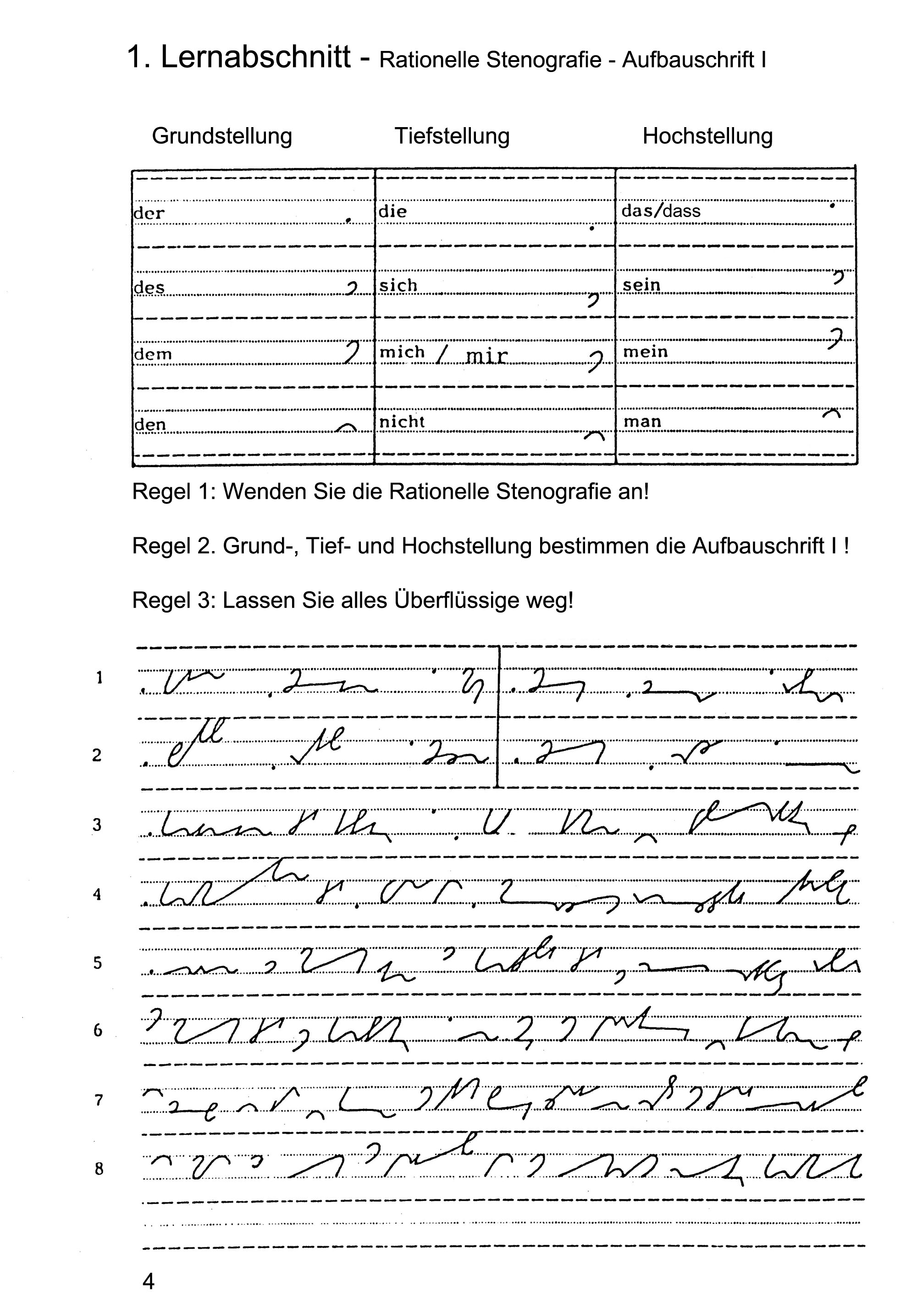 Beispielseite Aufbauschrift I